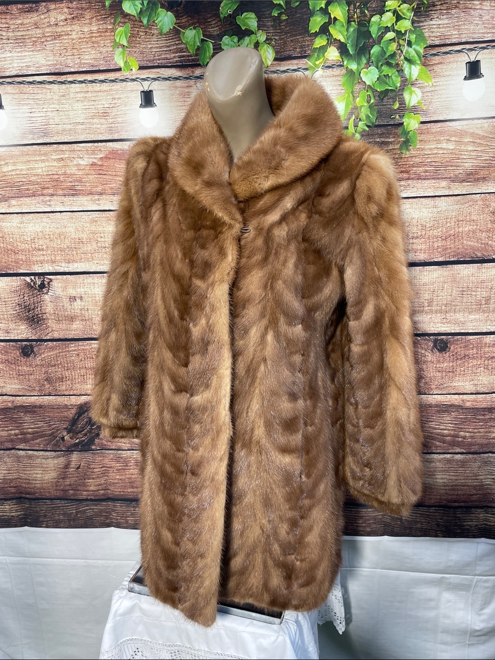Vintage mink fur coat